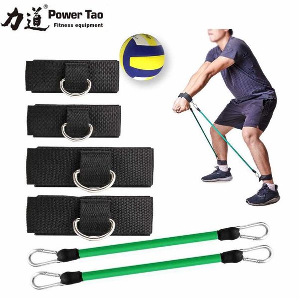 amazon training leg chest expander multi-functional latex elastic string volleyball correction posture pulling rope accessories